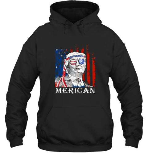 qozs merica donald trump 4th of july american flag shirts hoodie 23 front black