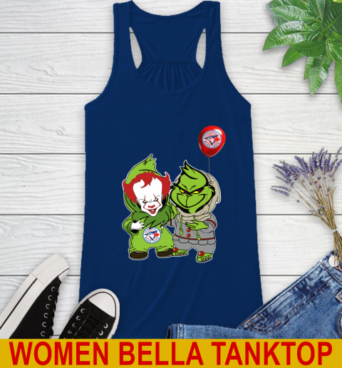 Baby Pennywise Grinch Christmas MLB Baseball Toronto Blue Jays Racerback Tank 9