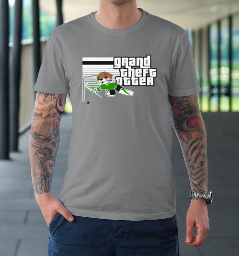 Jake Oettinger Grand Theft Otter Dallas Hockey T-Shirt 3