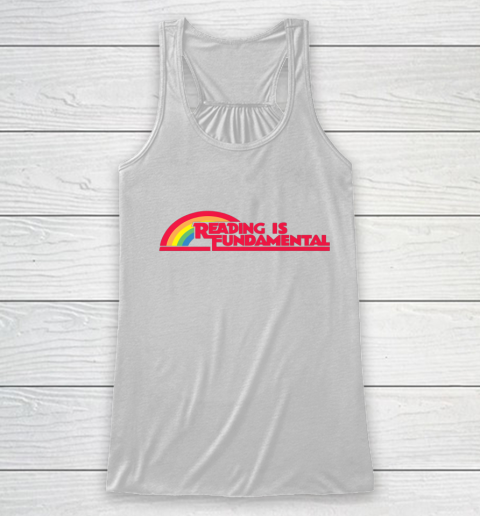 Reading Rainbow t shirt Reading is Fundamental Gay Rainbow Racerback Tank