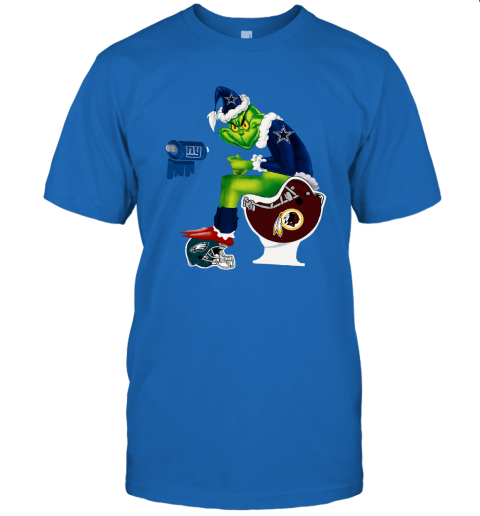 dallas cowboys grinch santa toilet shirt