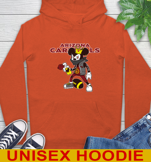 Arizona Cardinals NFL Football Mickey Peace Sign Sports Hoodie 5