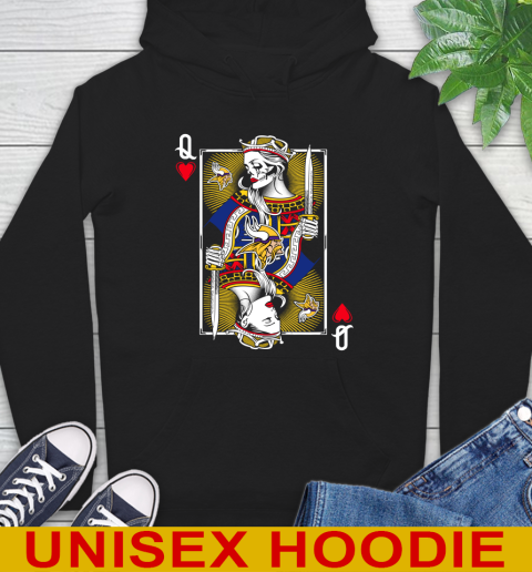 NFL Football Minnesota Vikings The Queen Of Hearts Card Shirt Hoodie