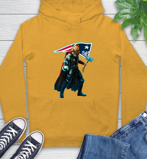NFL Thor Avengers Endgame Football New England Patriots Hoodie 3