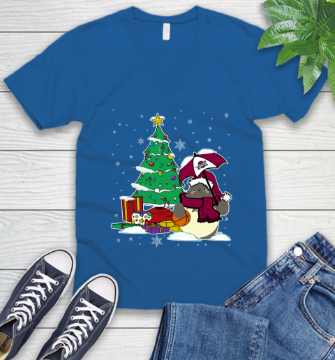 Cleveland Cavaliers NBA Basketball Cute Tonari No Totoro Christmas Sports V-Neck T-Shirt 5