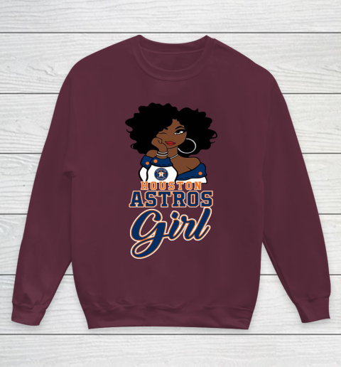 Houston Astross Girl MLB Youth Sweatshirt 5