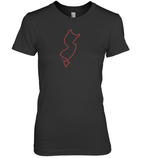 Athlete Logos Neon Jersey State Devil Tail Premium Women's T