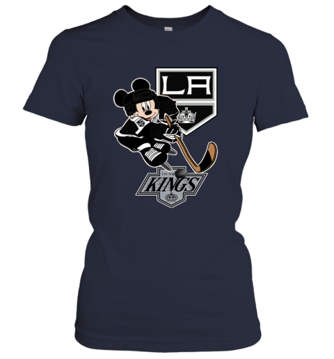 Los Angeles LA Kings Retro Brand Purple Soft Cotton Short Sleeve T