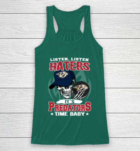 Listen Haters It is PREDATORS Time Baby NHL Racerback Tank 5