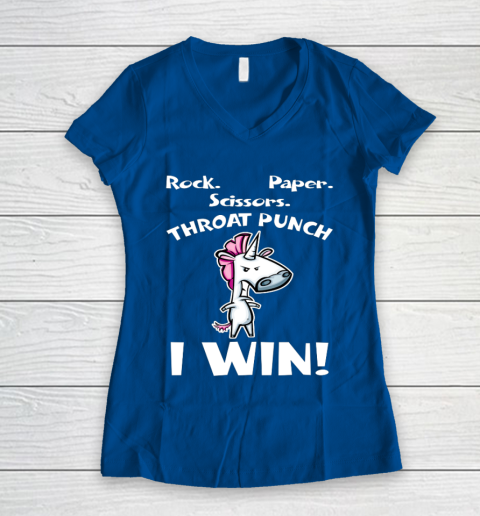 Rock Paper Scissors Throat Punch I Win Unicorn T-Shirt Rock Paper Scissors Throat Punch I Win Unicorn T-Shirt