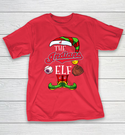 Cleveland Indians Christmas ELF Funny MLB T-Shirt 9