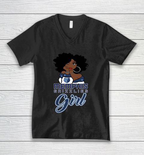 Memphis Grizzlies Girl NBA V-Neck T-Shirt