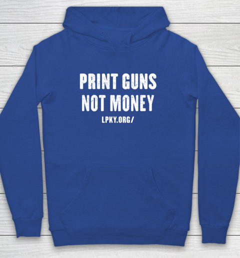 Print guns not money shirt Youth Hoodie 6