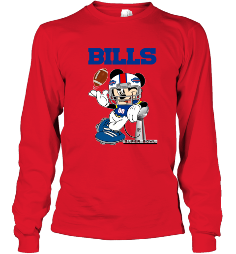 Buffalo Bills Mickey at Quarterback Disney Vintage Football T-Shirt