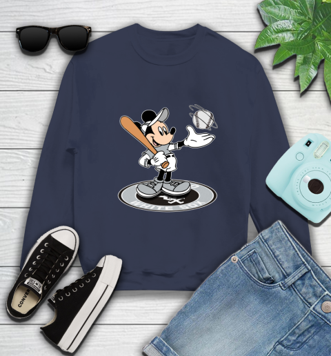 MLB Baseball Chicago White Sox Cheerful Mickey Disney Shirt Sweatshirt 3