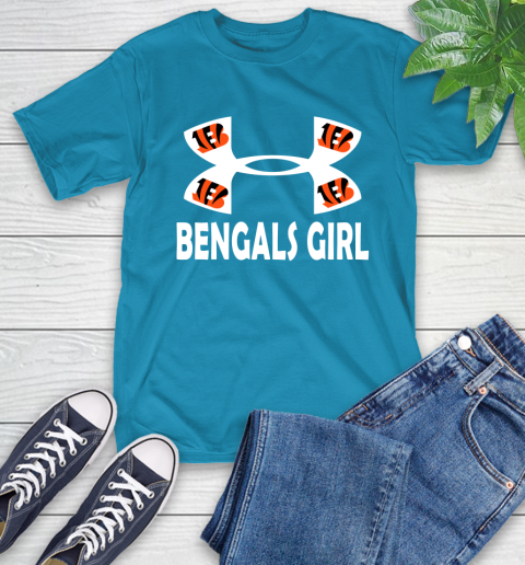 NFL Cincinnati Bengals Girl Under Armour Football Sports T-Shirt 9