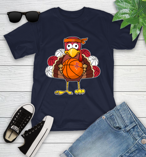 Houston Rockets Turkey thanksgiving day Youth T-Shirt 3