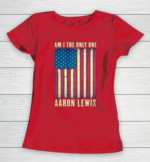 Aaron Lewis Am I The Only One America Flag Women's T-Shirt 9