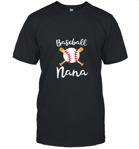Womens Baseball Nana Game Day Gift Grandsons Ball Game Fan Unisex Jersey Tee
