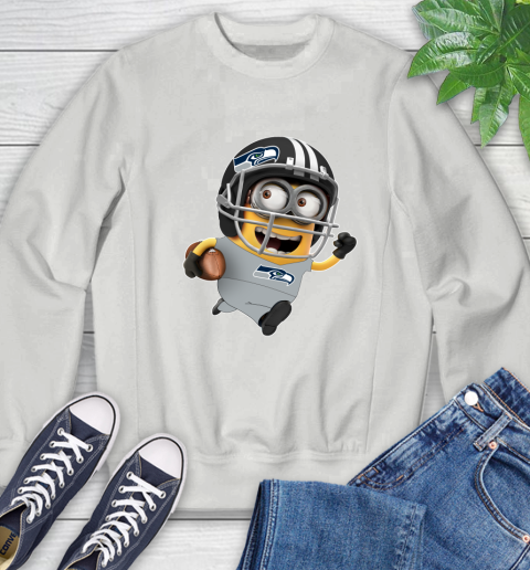 NFL Seattle Seahawks Minions Disney Football Sports Sweatshirt 5