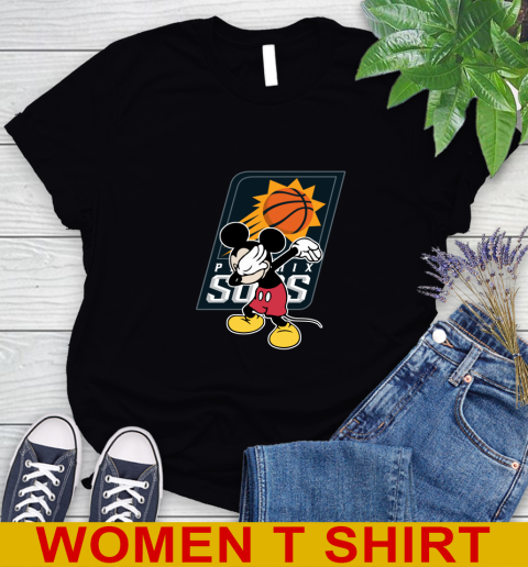 Phoenix Suns NBA Basketball Dabbing Mickey Disney Sports Women's T-Shirt 2