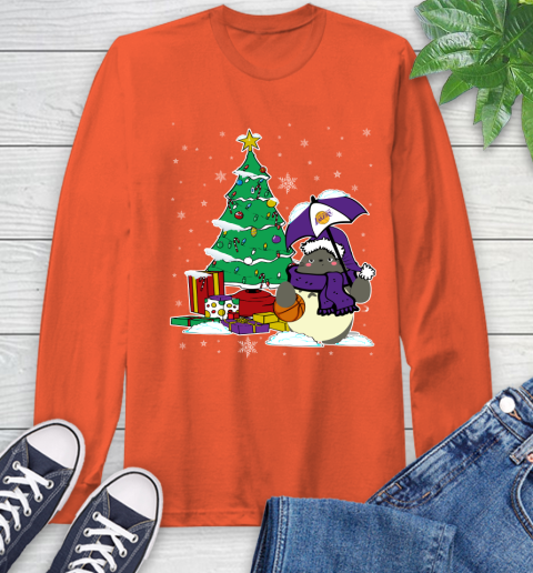 Los Angeles Lakers NBA Basketball Cute Tonari No Totoro Christmas Sports (1) Long Sleeve T-Shirt 4
