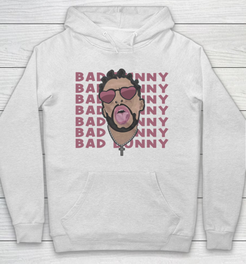 Head Bad Bunny Rapper gift for fans Hoodie