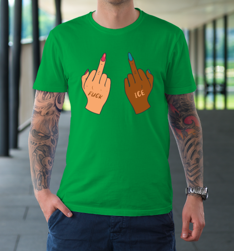 Fuck Ice Middle Fingers Protect Immigrants Anti Ice T-Shirt 4