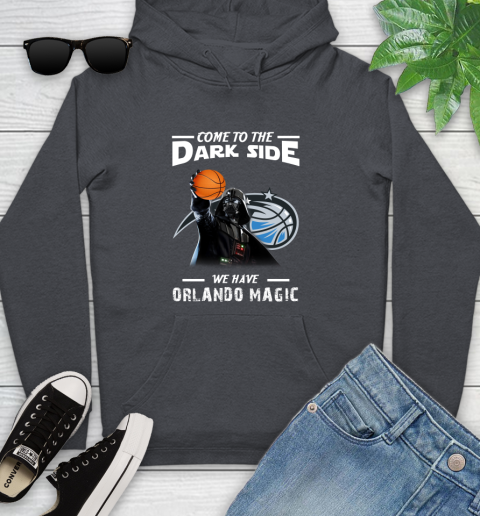 NBA Come To The Dark Side We Have Orlando Magic Star Wars Darth Vader Basketball Youth Hoodie 10