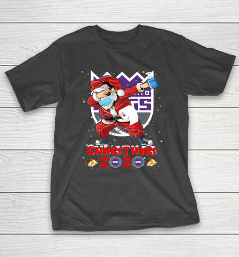Sacramento Kings Funny Santa Claus Dabbing Christmas 2020 NBA T-Shirt