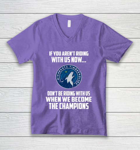 NBA Minnesota Timberwolves Basketball We Become The Champions V-Neck T-Shirt 8