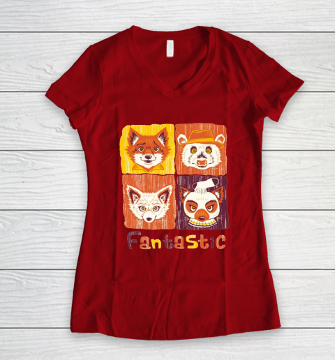 Mr. Fox The Fantastic Women's V-Neck T-Shirt 10