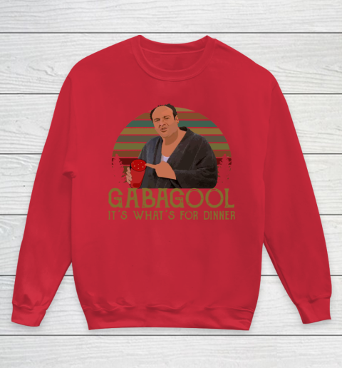 Gabagool  It's What's for Dinner Youth Sweatshirt 7