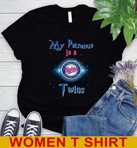 MLB Baseball Harry Potter My Patronus Is A Minnesota Twins Women's T-Shirt