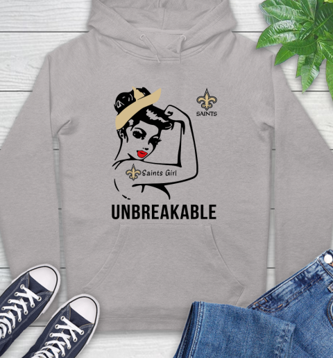 NFL New Orleans Saints Girl Unbreakable Football Sports Hoodie 10