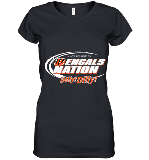 A True Friend Of The Bengals Nation Women's V-Neck T-Shirt