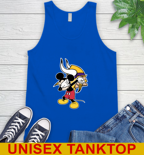 Minnesota Vikings NFL Football Dabbing Mickey Disney Sports Tank Top 5