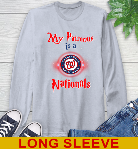MLB Baseball Harry Potter My Patronus Is A Washington Nationals Long Sleeve T-Shirt 6