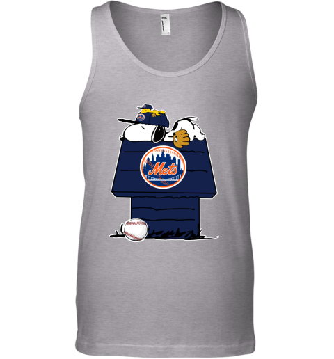 MLB New York Mets Snoopy Grey Baseball Jersey