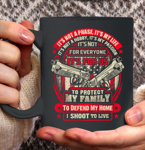 Veteran Shirt Gun Control Not A Phase Ceramic Mug 11oz