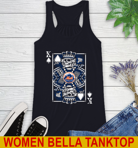 New York Mets MLB Baseball The King Of Spades Death Cards Shirt Racerback Tank 8