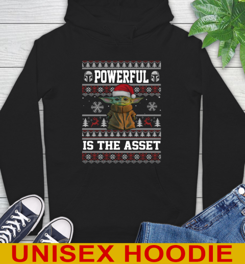 Powerful Is The Asset Baby Yoda Christmas Star Wars Shirts 13