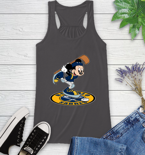 NHL Hockey Buffalo Sabres Cheerful Mickey Disney Shirt Racerback Tank 12