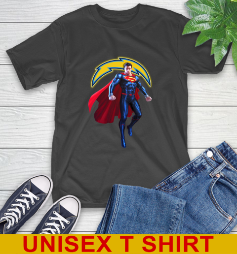 NFL Superman DC Sports Football Los Angeles Chargers T-Shirt 2