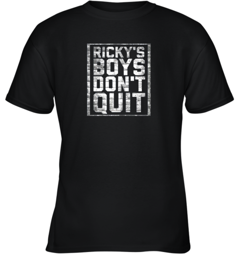 RICKYS BOYS DONT QUIT Distressed Baseball Youth T-Shirt