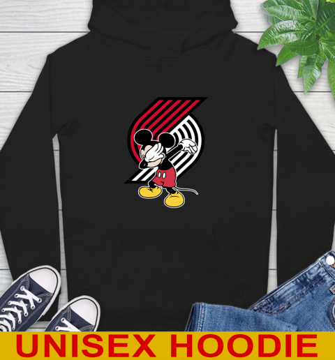 Portland Trail Blazers NBA Basketball Dabbing Mickey Disney Sports Hoodie 2