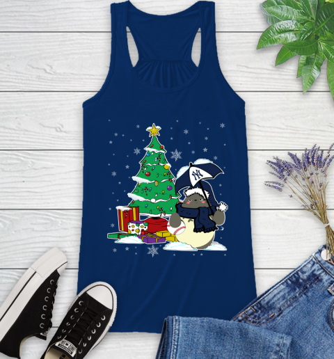 New York Yankees MLB Baseball Cute Tonari No Totoro Christmas Sports Racerback Tank 8