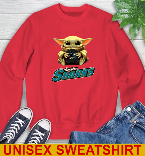 NHL Hockey San Jose Sharks Star Wars Baby Yoda Shirt 34