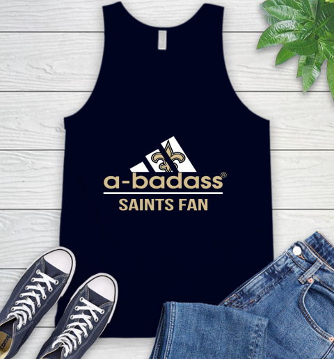 New Orleans Saints NFL Football A Badass Adidas Adoring Fan Sports Tank Top 2