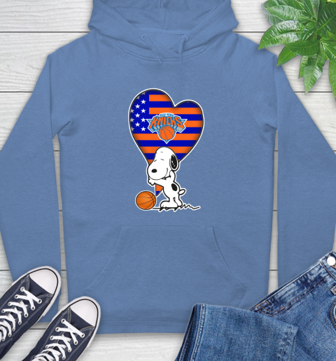 New York Knicks NBA Basketball The Peanuts Movie Adorable Snoopy Hoodie 11